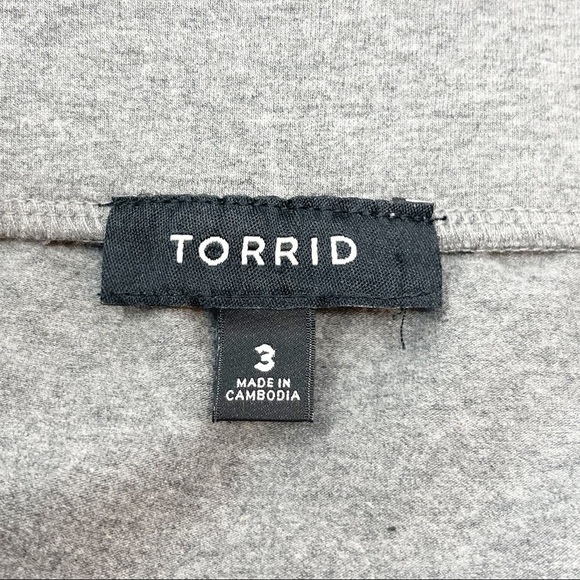 TORRID Women’s Plus Size GRAY MESH MIDI TULLE SKIRT Double Layer Size 3X - Picture 6 of 10